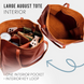 Portland Leather Tote Backpack Nutmeg Tote Backpack Nutmeg фото 3