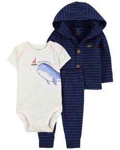 Дитячий одяг Картерс 3-Piece Whale Little Cardigan Set - Carter's 1Q475910 фото