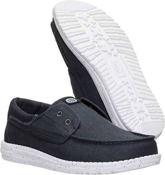 Мужская оригинальная обувь HEYDUDE Wally Cru Stretch Canvas mens Loafer 45141-066 фото