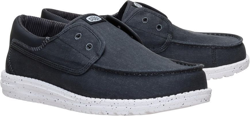 Мужская оригинальная обувь HEYDUDE Wally Cru Stretch Canvas mens Loafer 45141-066 фото
