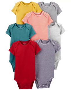 Дитячий одяг Картерс Carters Baby 7-Pack Short-Sleeve Bodysuits  1L785510 фото
