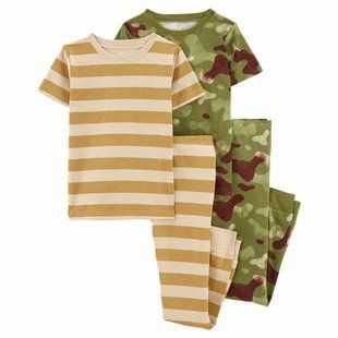 Дитячий одяг Картерс Carter's 4-Piece Camo Striped Snug Fit Cotton PJs | Boy 3O023010 фото