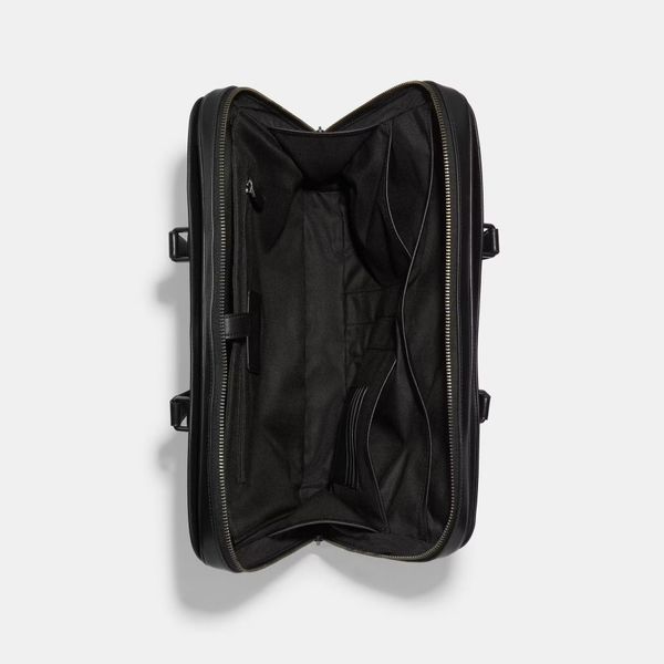 Coach Graham Slim Brief Canvas Varsity Stripe C9826 coach фото