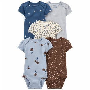 5-Pack Short-Sleeve Original Bodysuits  1O562510 фото