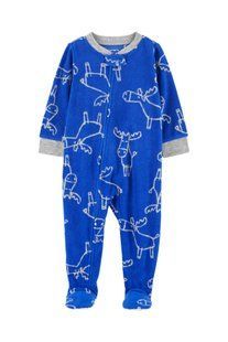 1-Piece Moose Fleece Footie PJs - Carter's 1O068310 фото