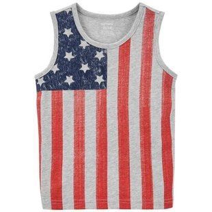 Дитячий одяг Картерс Carter's Toddler Boy 4th Of July American Flag Tank 2P295610 фото