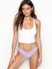 Жіночі бавовняні трусики-стрінги з мереживним поясом Victoria's Secret Stretch Cotton Thong with Lace Waistband 26682188 фото 2