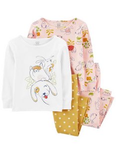 toddler girl carters tops bottoms pajama set 2P856010 фото