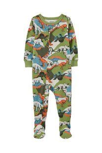 Carter's Dinosaur Cotton Footie One Piece PJs | Toddler Boy 2P841310 фото