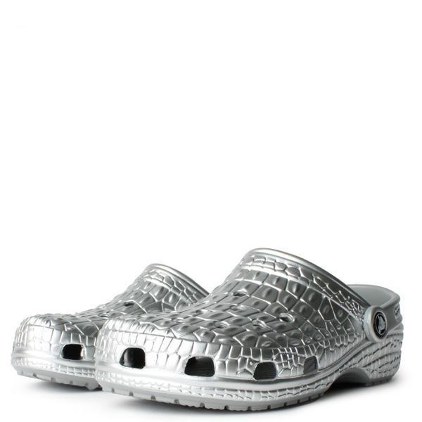 CrocsClassic Metallic Crocskin Clog 209093-040 фото