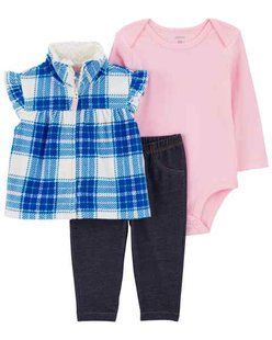 Детская одежда Картерс 3-Piece Plaid Little Vest Set 1Q103010 фото