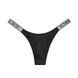 Жіночі мереживні трусики-стрінги з сяючими ремінцями Victoria's Secret Very Sexy Shine Strap String Panty (Black / Чорний) 26607688 фото 1