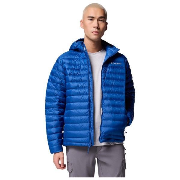 Чоловіча пухова куртка з капюшоном Columbia Corelite Down Hooded Jacket (Bright Blue) 2134212433 фото