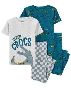 Детская одежда Картерс4-Piece Crocodile Cotton Blend PJs - Carter's 1O841410 фото