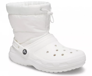 Женские оригинальные кроксы Crocs Classic Lined Neo Puff Boot 206630-143 фото