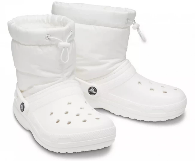 Женские оригинальные кроксы Crocs Classic Lined Neo Puff Boot 206630-143 фото