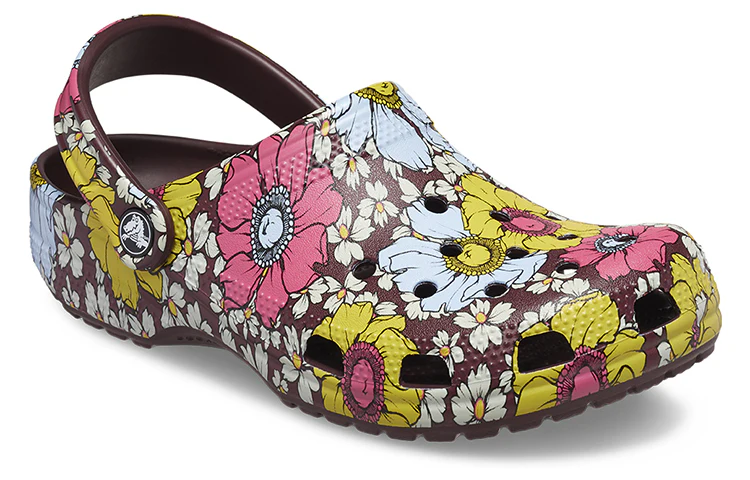 Жіночі крокси оригінальні Crocs Classic Retro Floral Clog 208954-6WF фото
