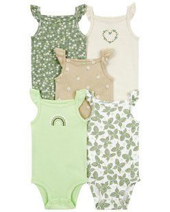 Дитячий одяг Картерс Baby 5-Pack Butterfly Flutter Bodysuits | Carter's 1Q467910 фото