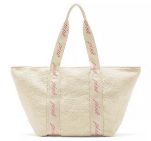 Плюшева жіноча сумка-тоут Victoria's Secret PINK Cozy Plush Tote 267368 46 фото