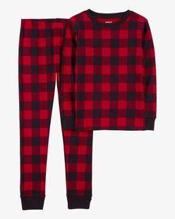 Чоловіча флісова піжама Carter's Buffalo Check Snug Fit Fleece Pajamas 3P869410  фото
