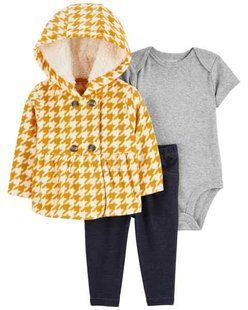 3-Piece Houndstooth Little Cardigan Set - Carter's 1Q105010 фото