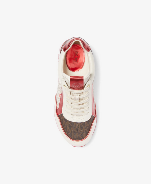 Женские кроссовки Michael Kors Maddy Color-Block Signature Logo Trainer 49H3MAFS1B фото