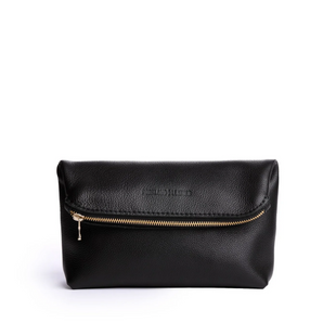 Шкіряна сумочка-клатч Portland Leather Goods "Bougie" Foldover Pouch (Pebbled Black) Boogey Pouch фото