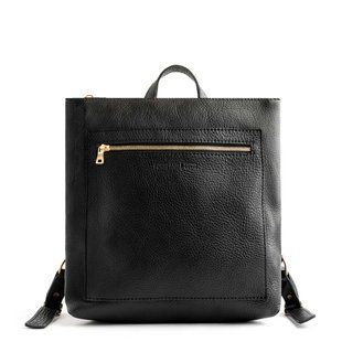 Шкіряний рюкзак Tote Backpack Pebbled black Portland Leather Tote Backpack Pebbled black фото