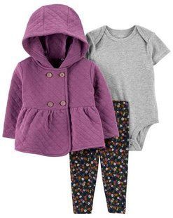 Детская одежда Картерс Baby 3-Piece Quilted Jacket Set | Carter's 1P814910 фото