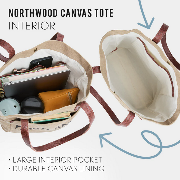 Portland Leather Northwood Canvas Tote  Northwood Canvas Tote фото